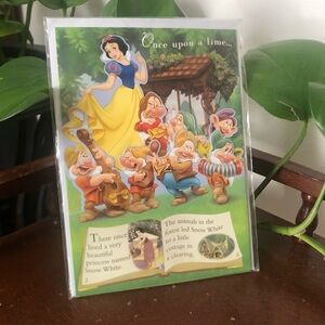 Disney 2007 Snow White Storybook Greeting Card